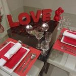 itens de decoração no jantar de dia dos namorados