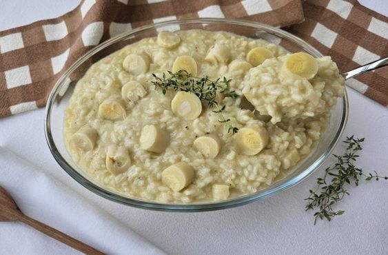 Risoto de Dia dos Namorados tudo gostoso cremoso