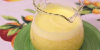 Suco de maracujá com leite