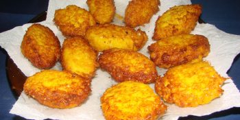 Bolinho de milho com bacon