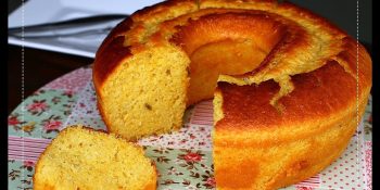 Bolo de milho com erva-doce