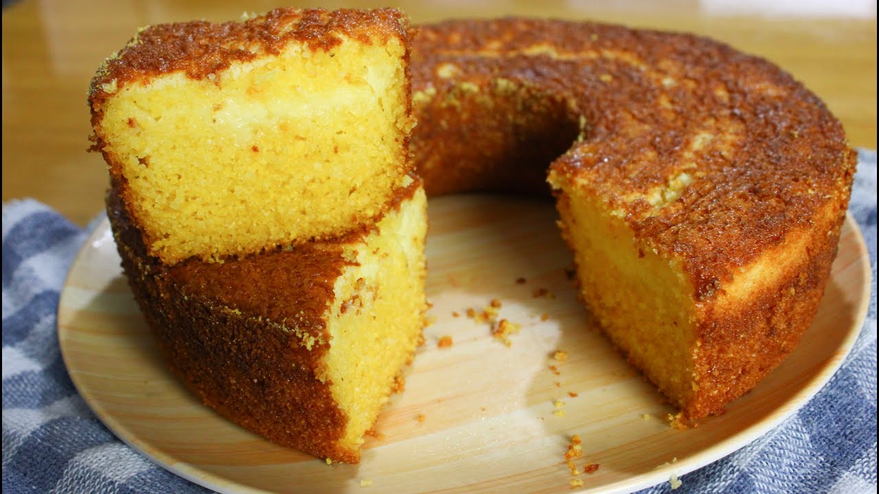 bolo de milho de espiga da vovó palmirinha típica da roça natural