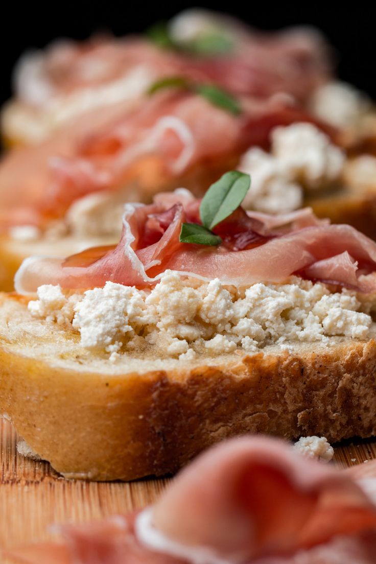 bruschetta de presunto cru receita @pinterest