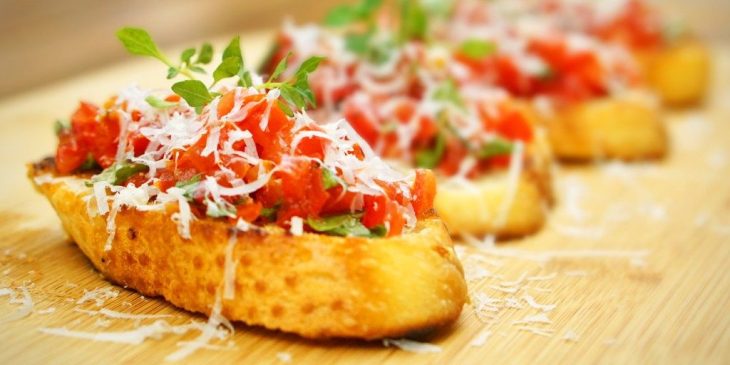 bruschetta italiana simples