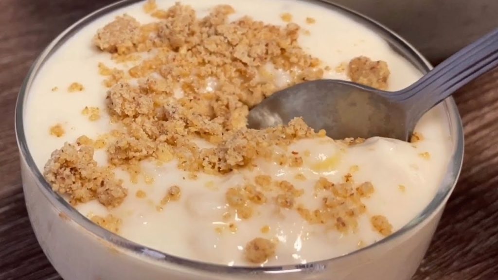 canjica cremosa com paçoca