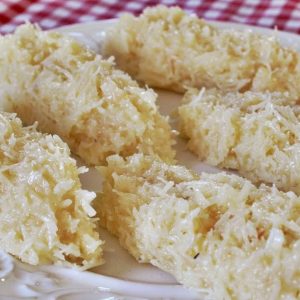 cocada cremosa com leite condensado