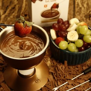 fondue da Cacau Show caseiro @prazeresdamesa
