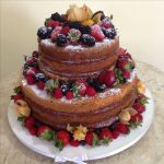 naked cake com frutas @pinterest