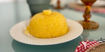 Cuscuz nordestino com manteiga de garrafa