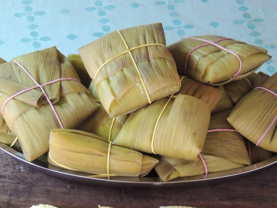 pamonha mineira tradicional recheada com goiabada e queijo