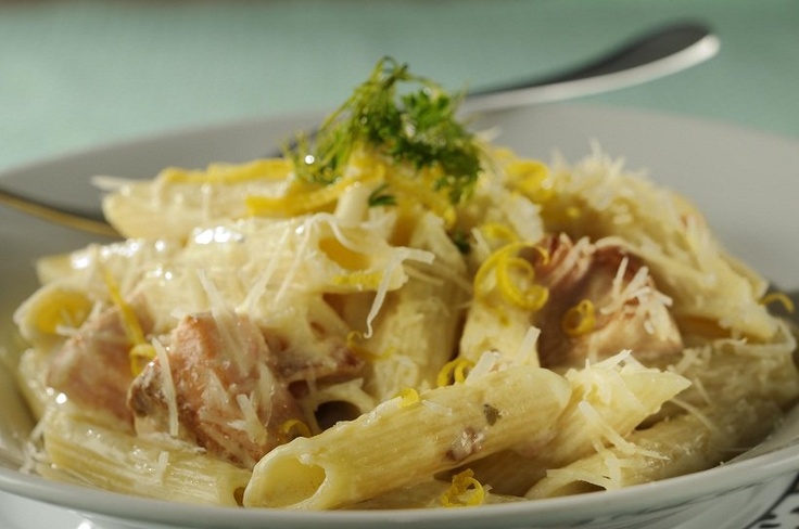 penne ao molho de salmão fácil simples