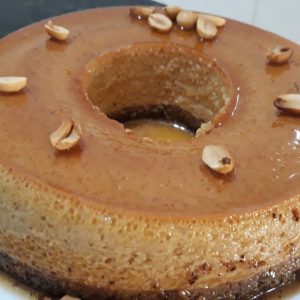pudim de amendoim simples