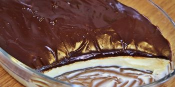 Sobremesa de beijinho com chocolate