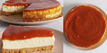 Torta de ricota com goiabada
