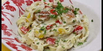 Macarrão ao molho branco sem leite