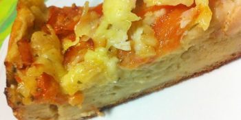 Torta de queijo e cebola