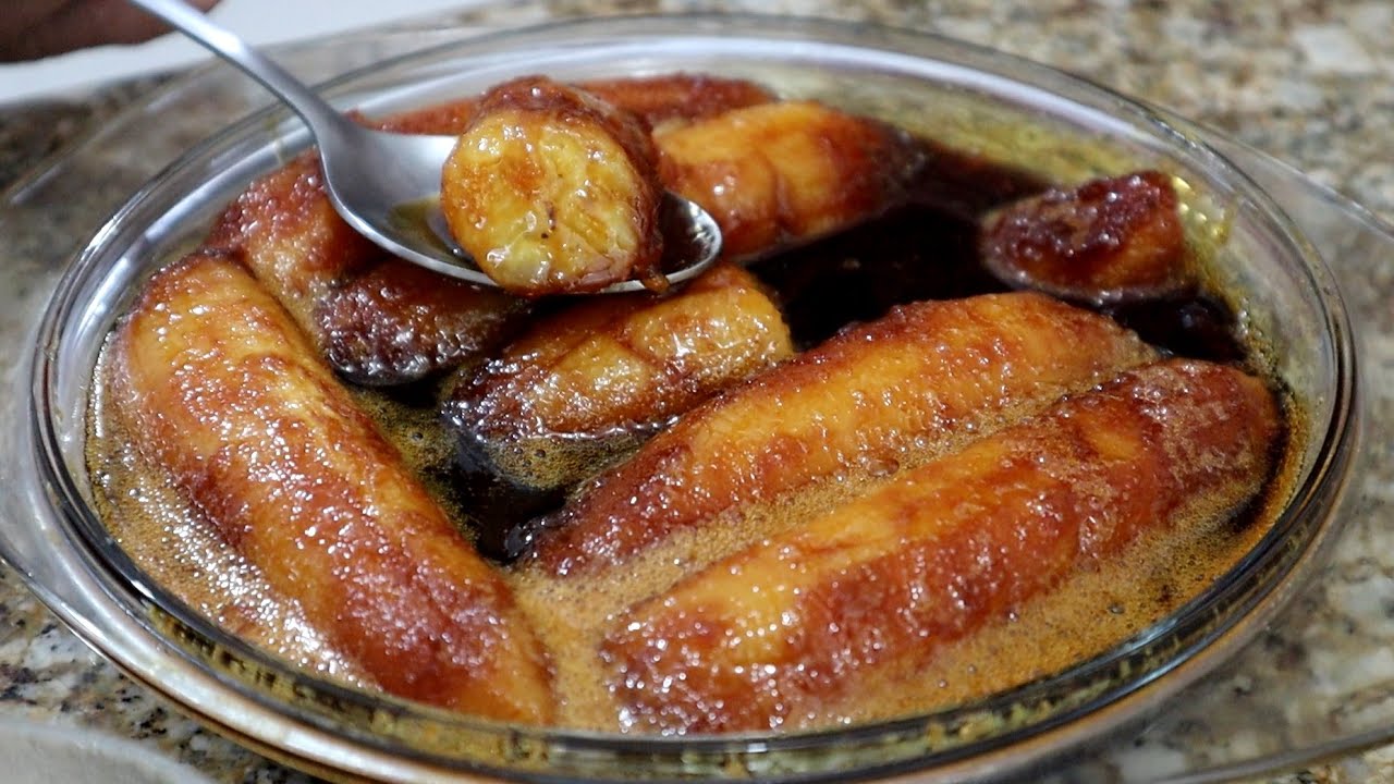 banana caramelada com canela na frigideira vovo palmirinha