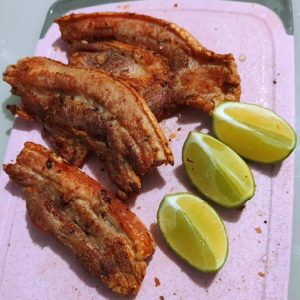 Barriga de porco na airfyer