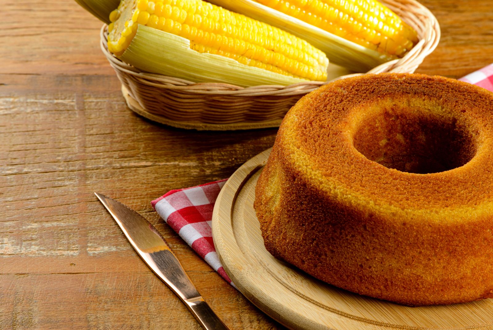 bolo de milho com leite condensado