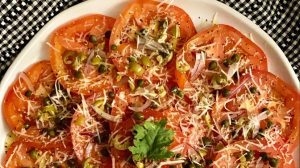 Carpaccio de tomate light