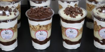 Copo da felicidade de chocolate
