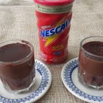 doce com nescau e água