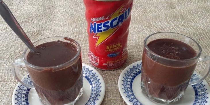 doce com nescau e água