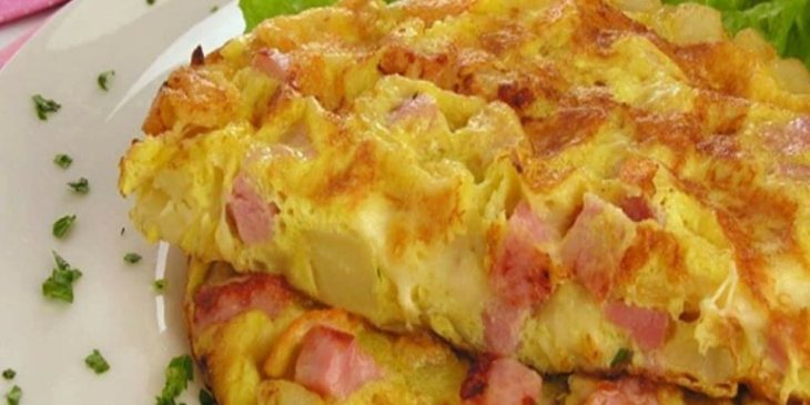 Fritada de batata com bacon