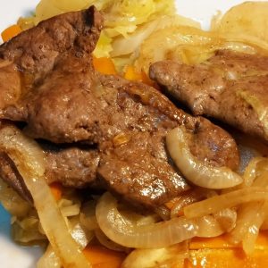 Iscas de frango com iogurte