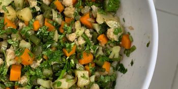 Salada de legumes cozidos