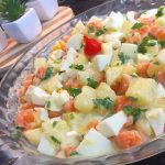 Salada de legumes cozidos com maionese