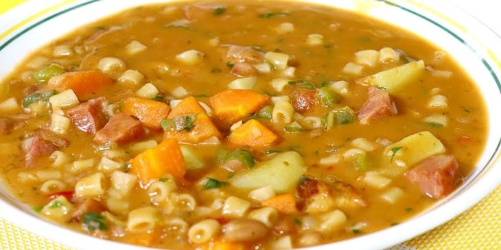 sopa de feijão da Palmirinha simples e fácil tudo gostoso