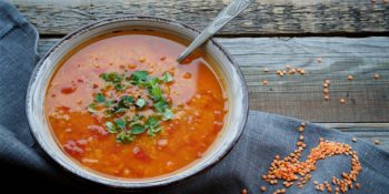 sopa de lentilha vermelha