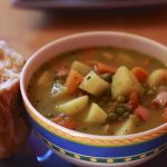 sopa na panela de pressão