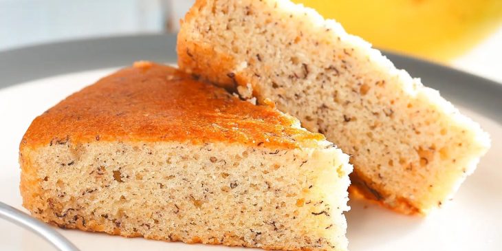 Bolo de banana e aveia fit de micro-ondas