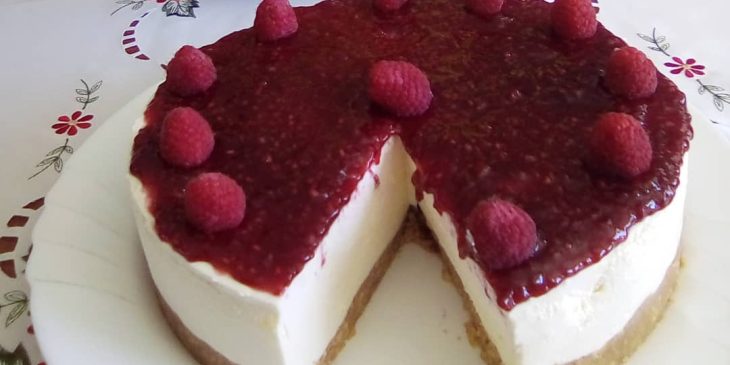 Cheesecake de framboesa