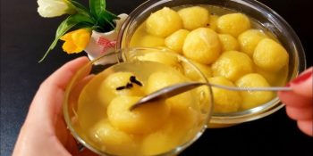 Doce de queijo em calda