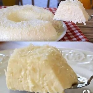 Pudim de coco de liquidificador