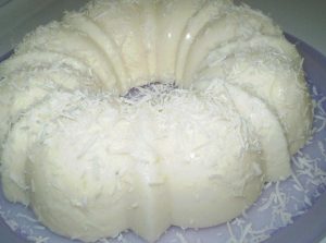 Pudim de gelado de coco