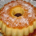 Pudim de manga e coco