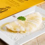 Tapioca de coco com mel