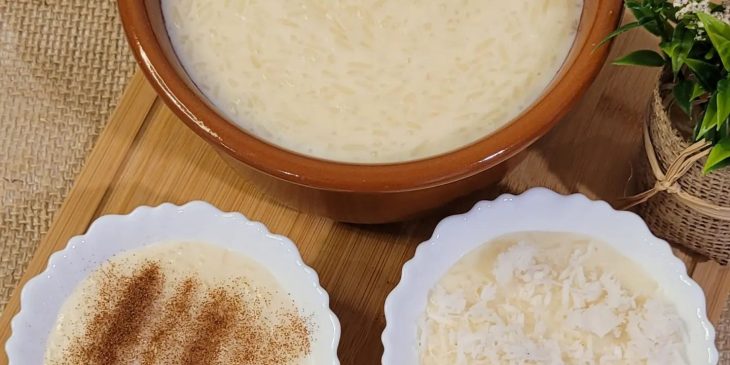 Arroz de coco com canela