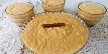 Arroz doce cremoso da vovó Palmirinha