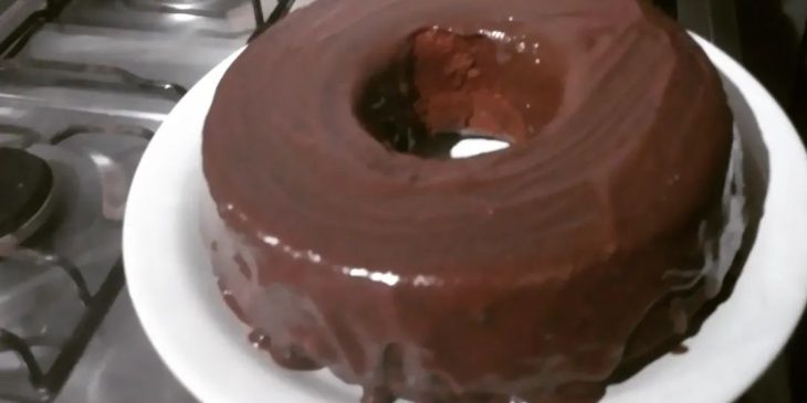 Bolo de chocolate de Dia dos Pais