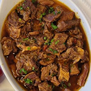 Costelinha de boi na pressão