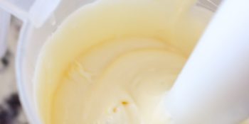 Creme de maionese com ovo cozido no liquidificador