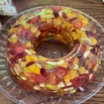 Gelatina de frutas coloridas