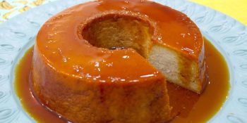 pudim de banana com leite condensado