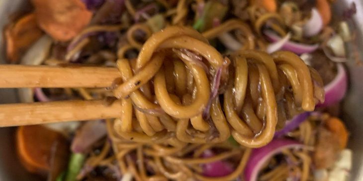 Yakisoba de legumes