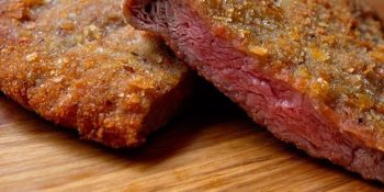 Bife de vitela à milanesa